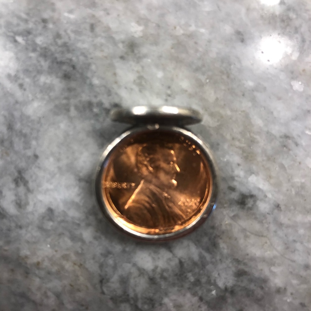Serling Silver “C” initial ring. Small.